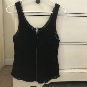 Free people black lace tank